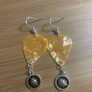Elegant Gold and Silver Dangle Earrings